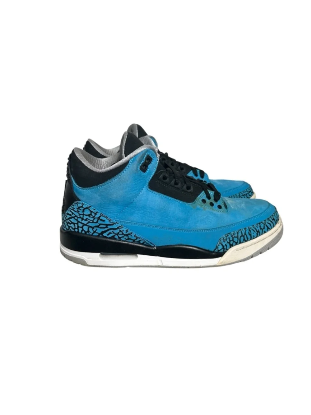 Nike Air Jordan Retro 3 Dark Powder Blue Black White 136064-406 Men's Size 8.5